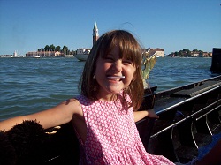 girl on a gondola