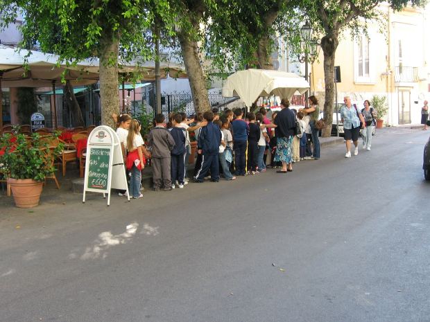 gelato stall in italy