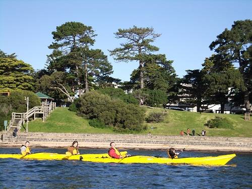 kayaking on Phillip Islan