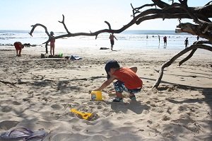 baby at the beach