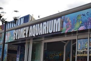 sydney aquarium sign