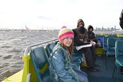 child on a mlbourne river cruise