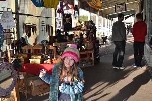 child at shops in williamstown